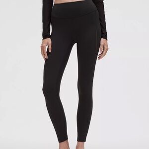 LuluLemon Nulu High-Rise Mesh-Panel Tight in Black 25" Size 4 NWT